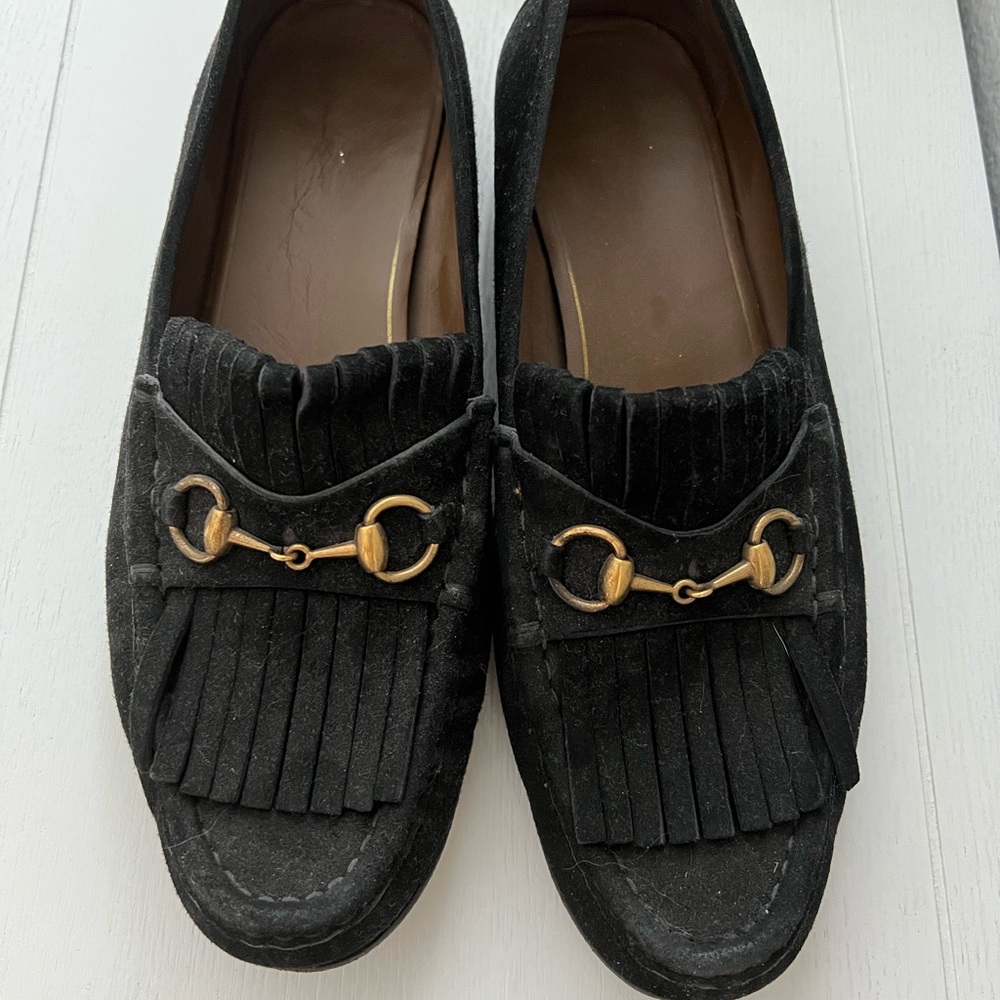 Beautiful suede Gucci mules